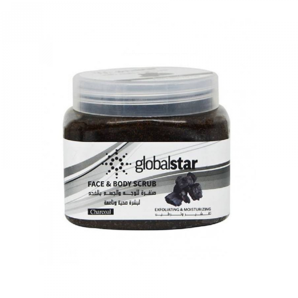 Charcoal Scrub For Oily Skin Deep Cleansing Exfoliator Global Star 500ml