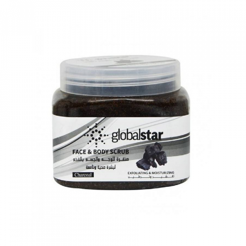 Charcoal Scrub For Oily Skin Deep Cleansing Exfoliator Global Star 500ml