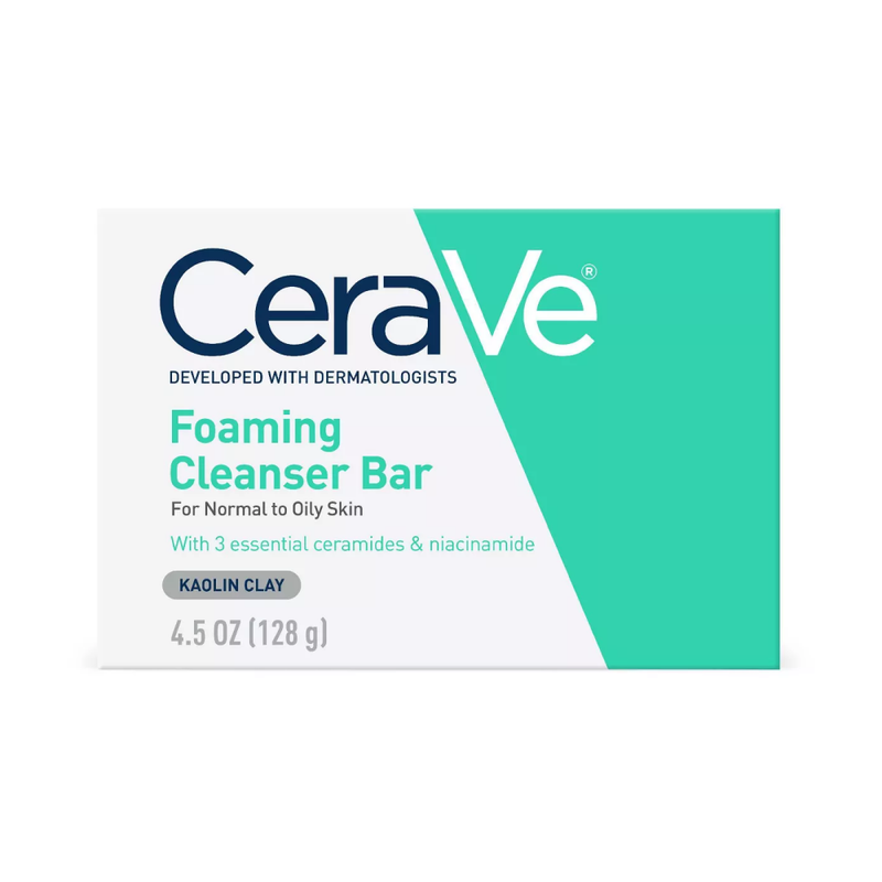 Cerave Bar Soap Foaming Cleansing for Body and Face 128g