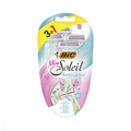 Bic Miss Soleil Sensitive Razor Blades Aloe Vera 3-Blade 4 Count