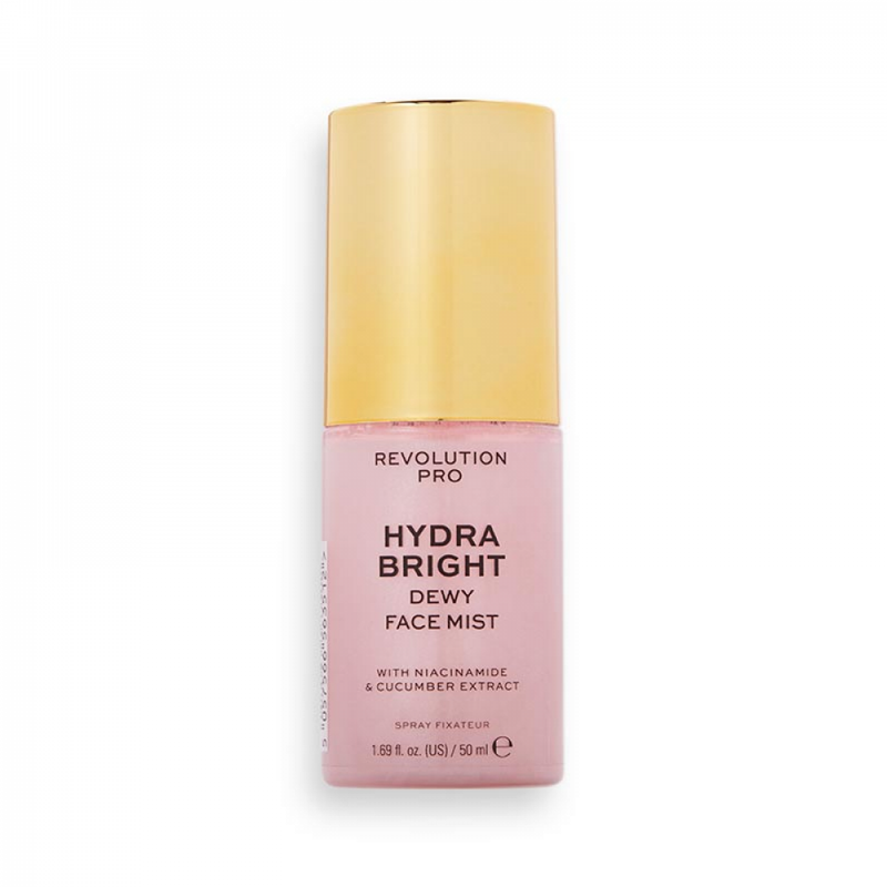 Revolution Pro Dewy Hydra-Bright Facial Mist Glycerin Niacinamide 50ml