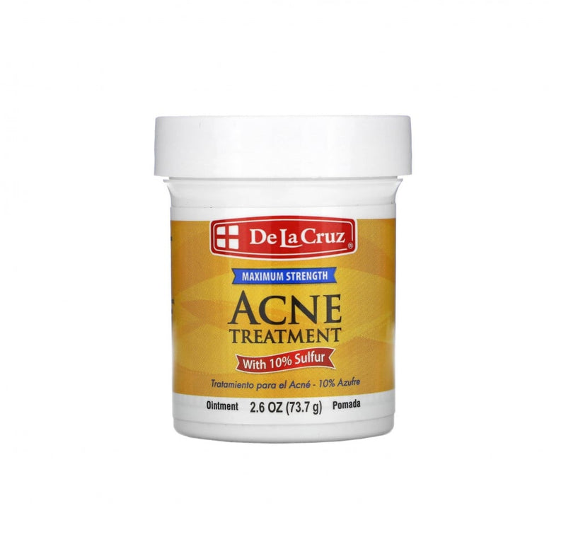 Sulfur Face and Body Cream Acne-Prone Skin Purifying Formula De La Cruz 73.7g