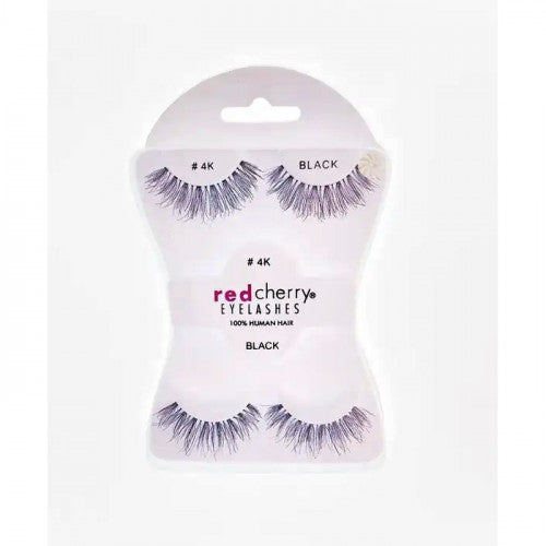 Red Cherry 2-in-1 False Eyelashes #4K, 100% Natural Hair