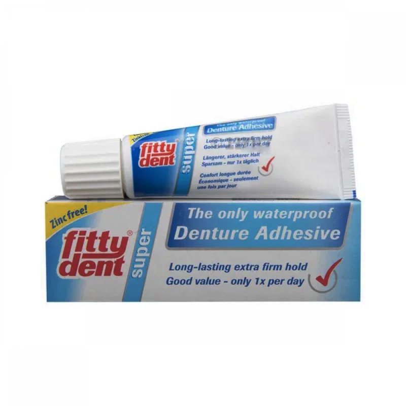 Fitty Dent Removable Denture Adhesive Cream Waterproof 20g