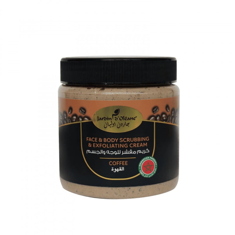 Jardin Olean Coffee Face and Body Scrub Cream, 500ml, Exfoliating