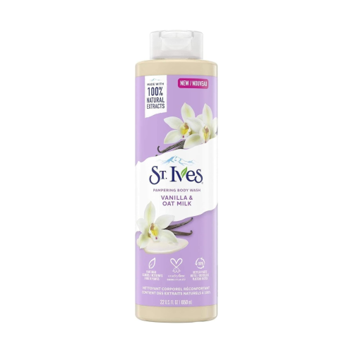 St. Ives Body Wash with Vanilla Extract and Oat Milk, 650 ml