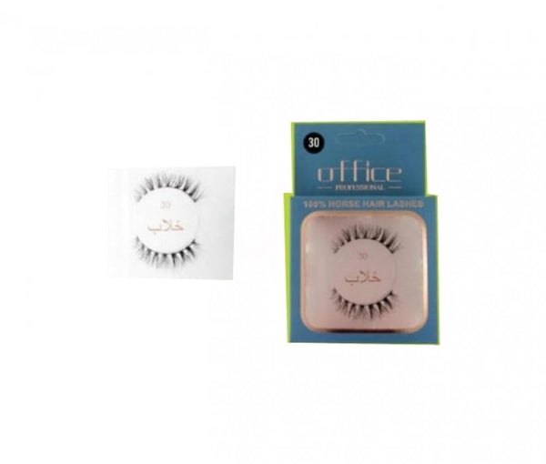 Office Horsehair Eyelashes No. 30 Natural Volume Reusable 1 Pair