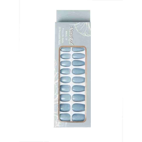 Press On Nails Reusable Instant Manicure Kit Naturade 1 Piece