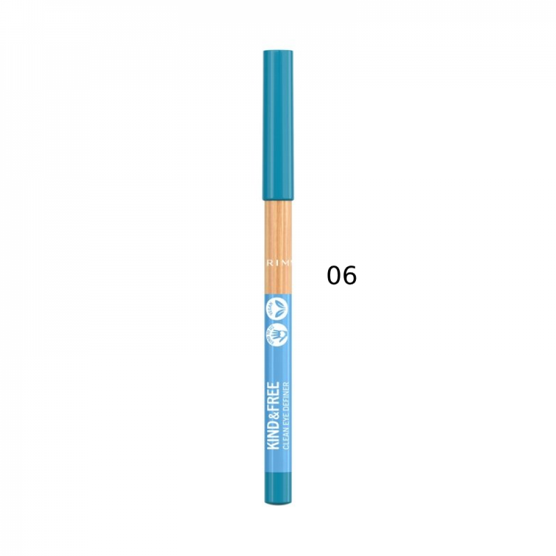 Rimmel London Kind & Free Eyeliner Pencil, 006, Highly Pigmented, 12-Hour Wear