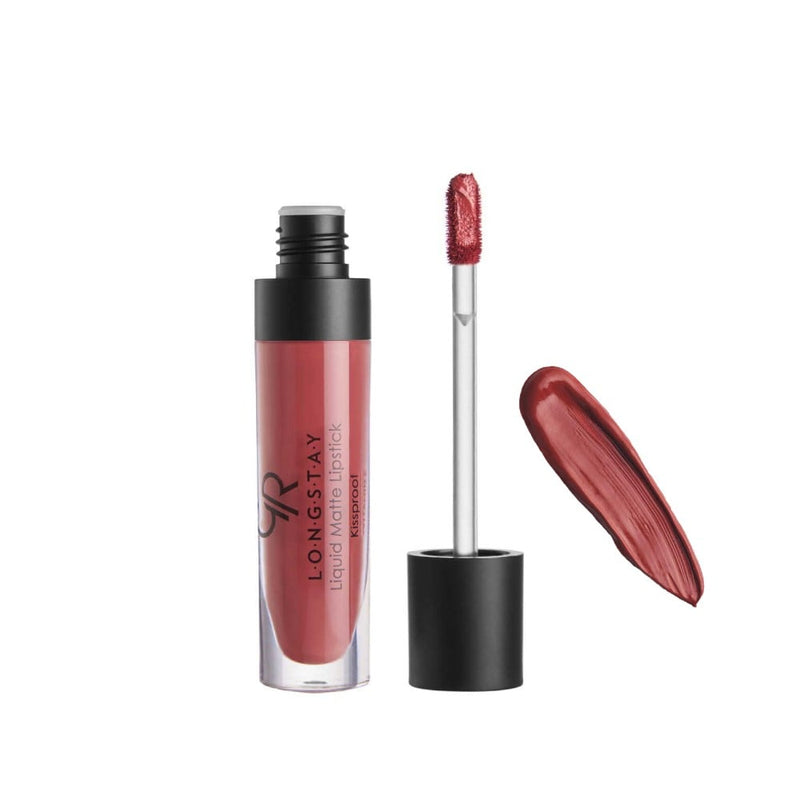 Golden Rose Matte Liquid Lipstick 19, Long-Lasting Full Coverage, 5.5 ml