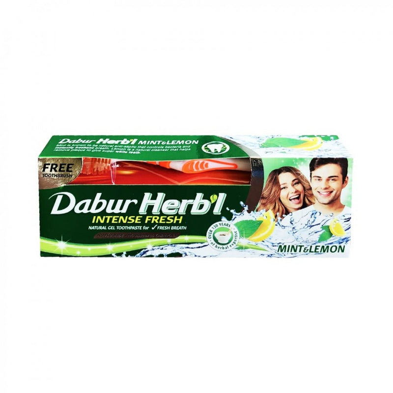 Dabur Herbal Toothpaste Lemon and Mint, Freshness, 150ml