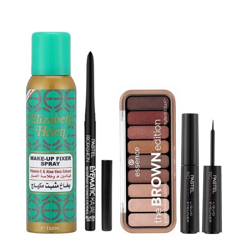 Arabian Beauty Makeup Set - Setting Spray, Kajal, Eyeliner, Eyeshadow