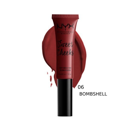 NYX Sweet Cheeks Soft Cheek Tint Cream Blush 06 Bombshell, 12ml