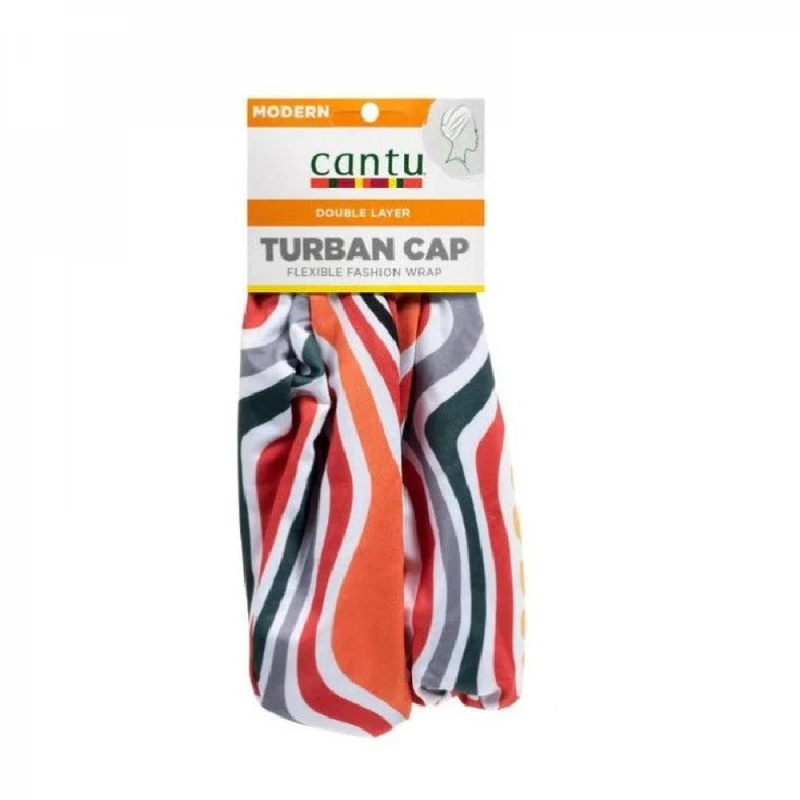 Cantu Turban Elastic Hair Cap for Natural Hair - Black