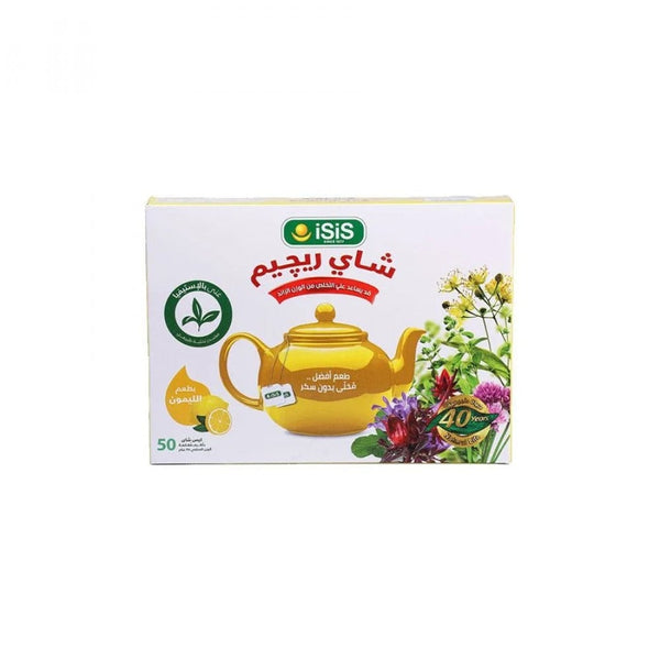 Lemon Herbal Infusion Tea Blend - Isis - 50 Tea Bags