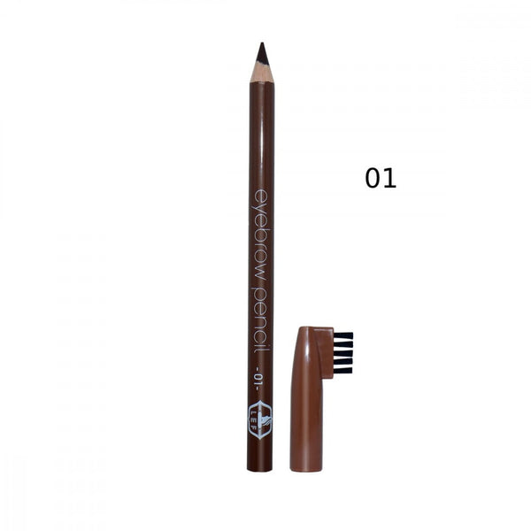 Eyebrow Pencil With Brush Buildable Coverage Natural Finish LEF 1g