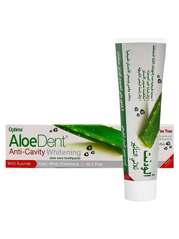 Best Whitening Toothpaste with Fluoride Cavity Protection Aloedent 100ml