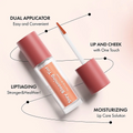 Unpa Poppy Poppy Stay Blooming Lip and Cheek Tint 02 Warm Coral Orange 3.5ml