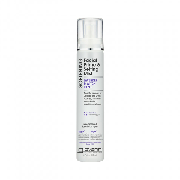 Giovanni Makeup Setting Mist, Face Smoothing, Lavender & Witch Hazel, 3 fl oz