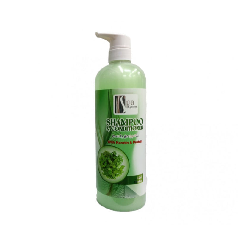 Spa System Herbal Shampoo and Conditioner 1000 ml Hair Hydration