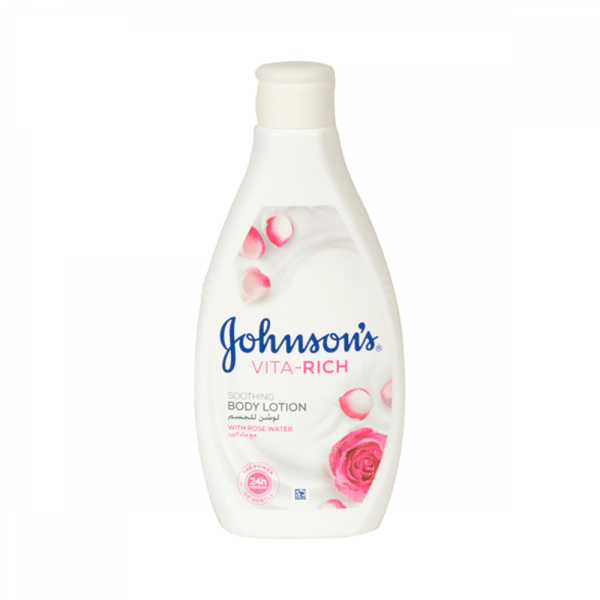 Johnson's Vita-Rich Body Lotion, Rose Water, Vitamin E, 400ml