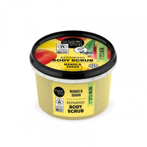 Organic Shop Mango Sugar Body Scrub with Organic Mango Extract, 250ml