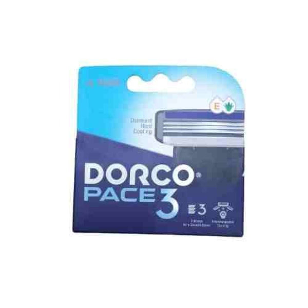 Dorco Base 3 Razor Blades, 3-Blade System, 4 Count