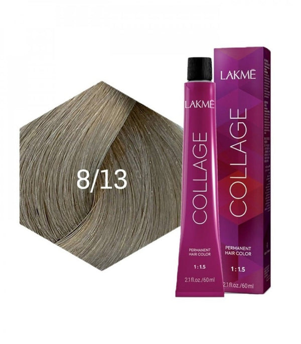 Lakme Permanent Hair Color 8.13 Light Blonde Golden Ash 60ml