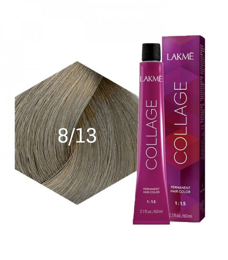 Lakme Permanent Hair Color 8.13 Light Blonde Golden Ash 60ml