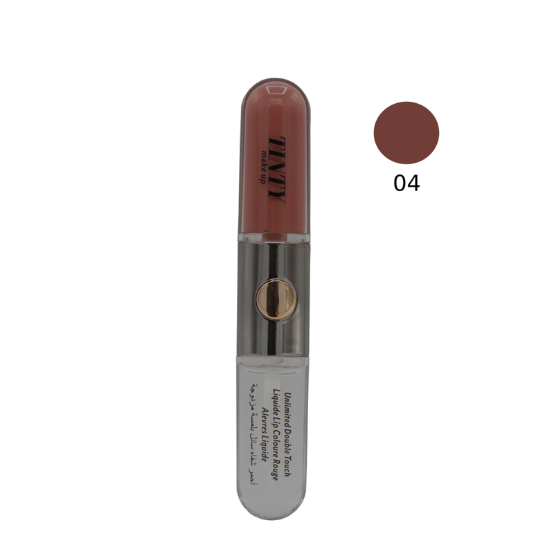 Tinty Liquid Lipstick Double Touch 04 Red Full Coverage