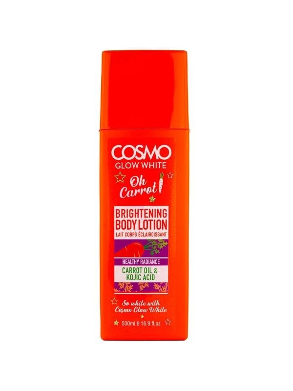 Cosmo Glow Body Lotion with Carrot Oil and Kojic Acid, 500 ml