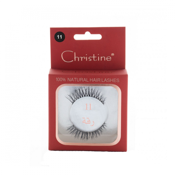 Christine Natural Hair Fluffy Strip Lashes, 11-Layer