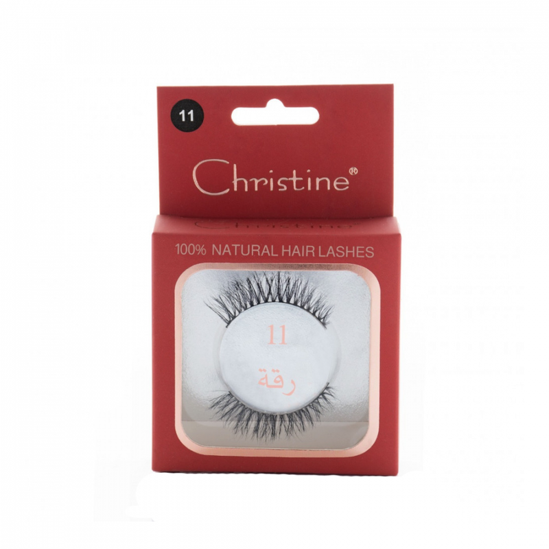 Christine Natural Hair Fluffy Strip Lashes, 11-Layer