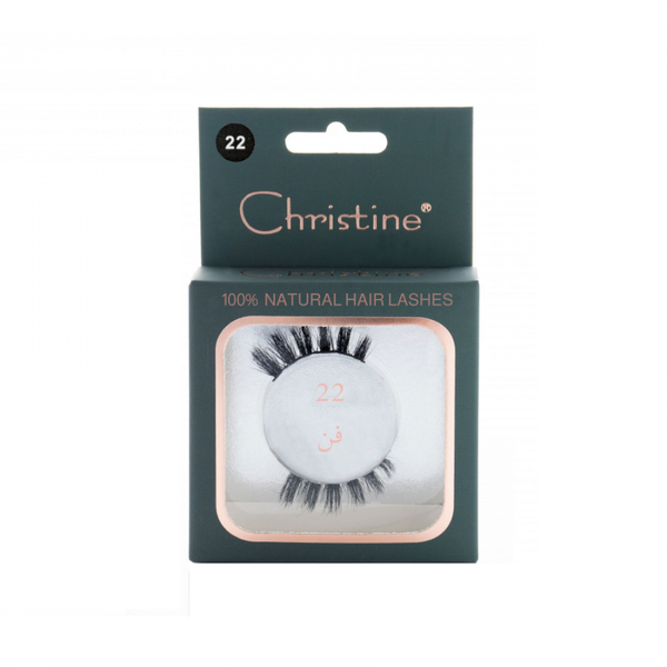 Christine Natural Eyelashes 22 Art Lightweight Flexible Base