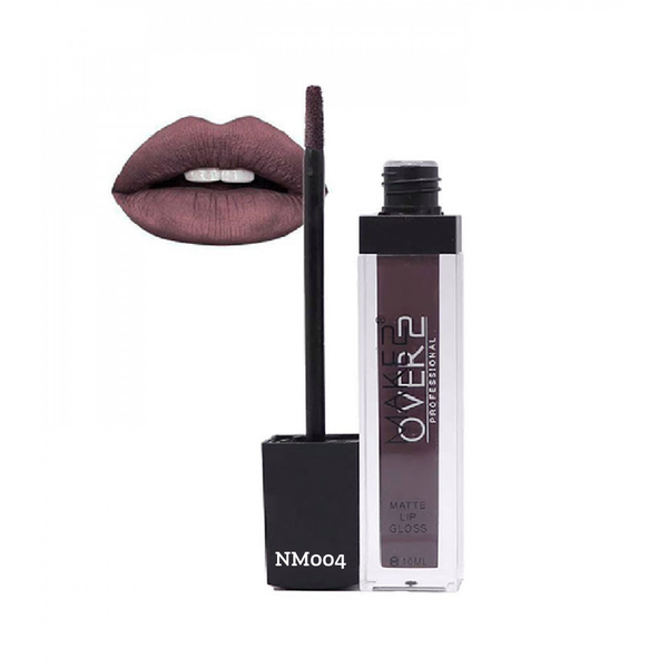 Make Over 22 Matte Lip Gloss NM004 Fluid Texture 8-Hour Wear