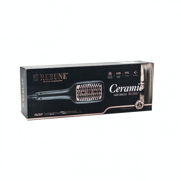 Rebune Ceramic Hair Straightening Brush RE-2057