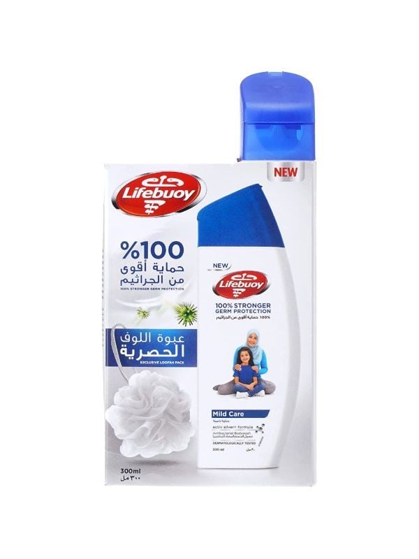 Best Smelling Body Wash Soft Care Lifebuoy 300ml + Loofah