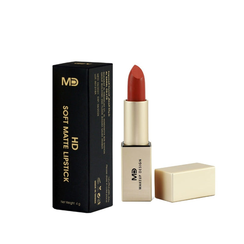 Md Soft Matte Cream Lipstick L005 4g Long-Lasting Velvety Finish