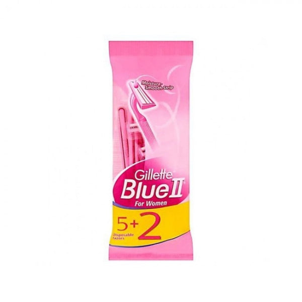 Gillette Blue 2 Women's Razor with Lubricating Strip 7 Count