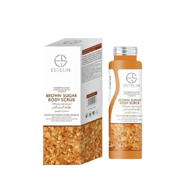 Sugar Body Scrub Gentle Exfoliating Hydrating Glow Estelin 200g