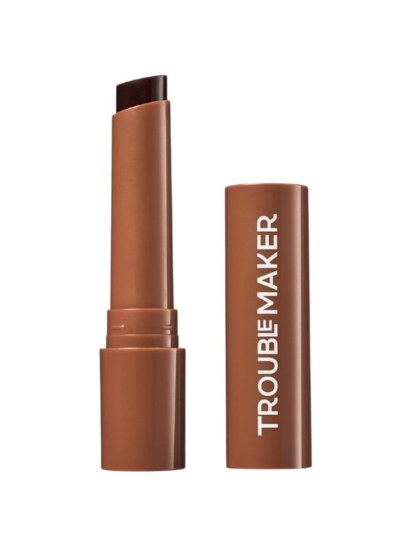 Trouble Maker Aura Lip Balm in Theo Brown with Hyaluronic Acid, 2.3g
