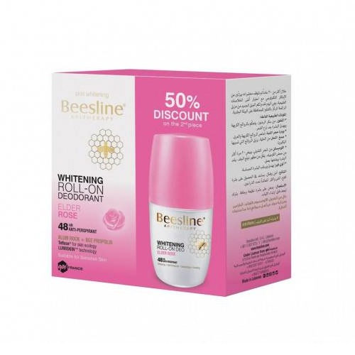 Beesline Deodorant Rose Scented Skin Lightener 2-Piece Set 100ml