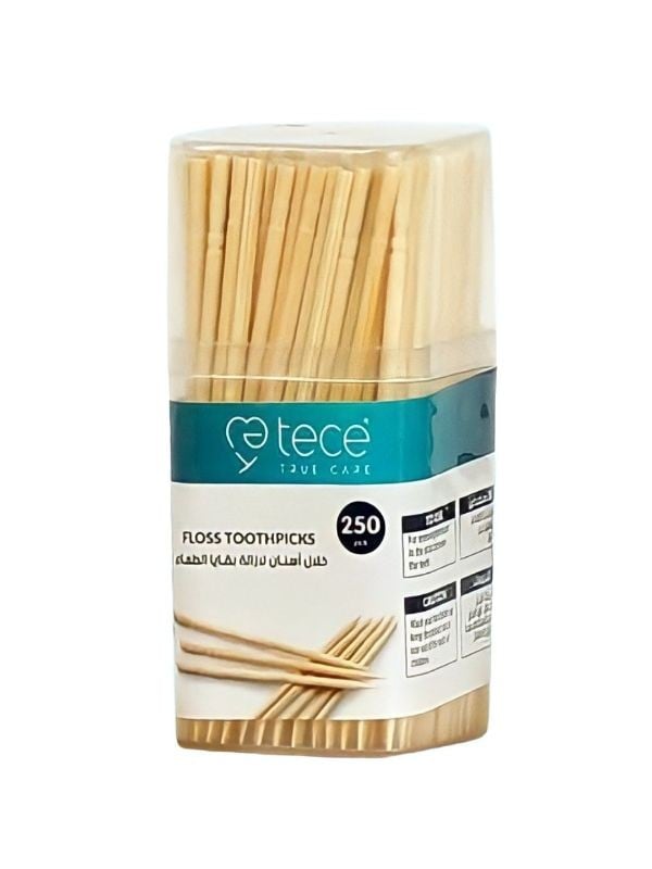 Tece Individually Wrapped Wooden Toothpicks - 250 Sticks