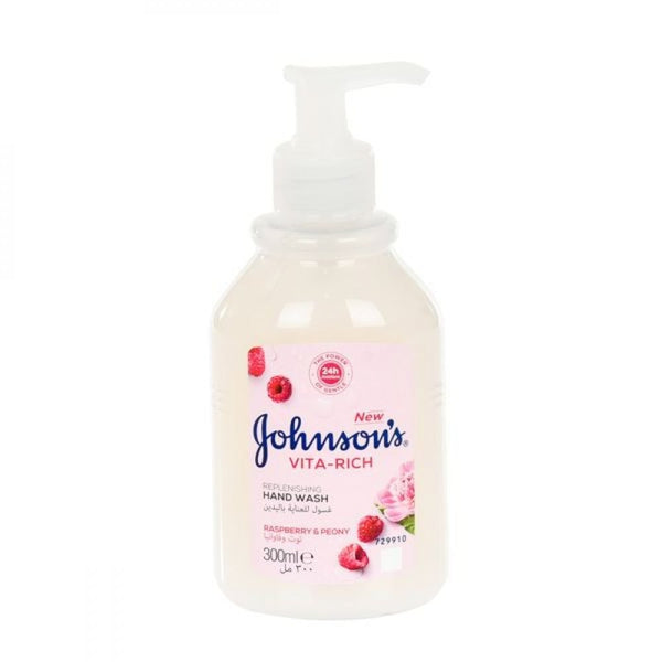 Johnson's Vita-Rich Hand Wash, Cranberry and Peony Extract, 300ml