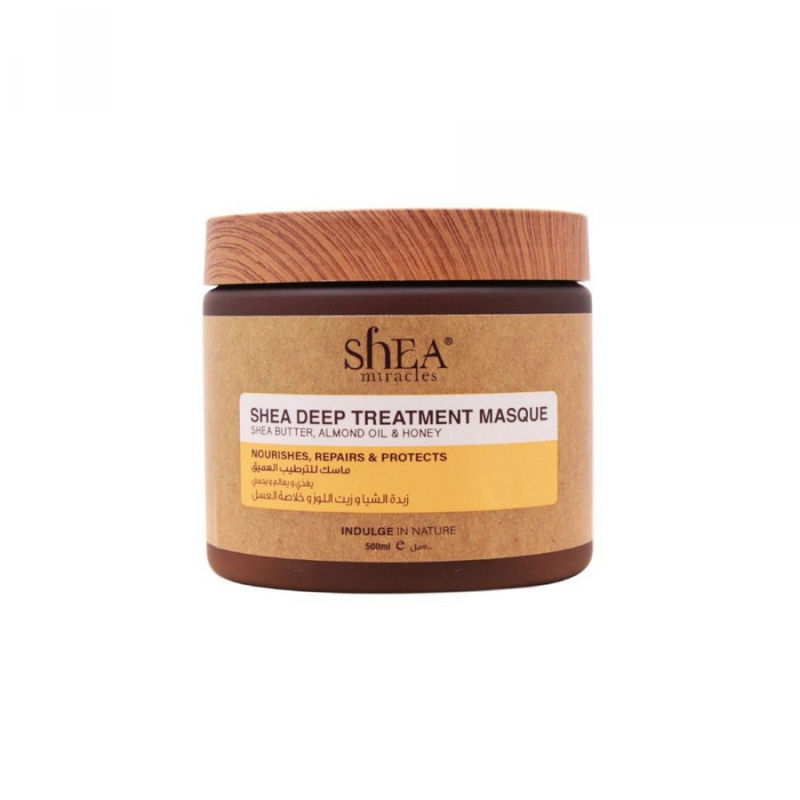 Shea Butter Almond and Honey Hair Mask For Dry Hair 500ml Shea Miracles