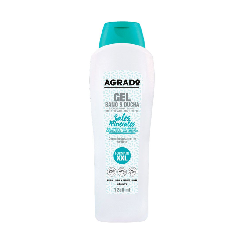 Agrado Mineral Bath and Shower Gel, Moisturizing, 1250ml