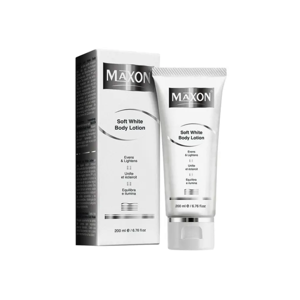 Maxon Soft White Body Lotion for Brightening and Moisturizing, 200ml