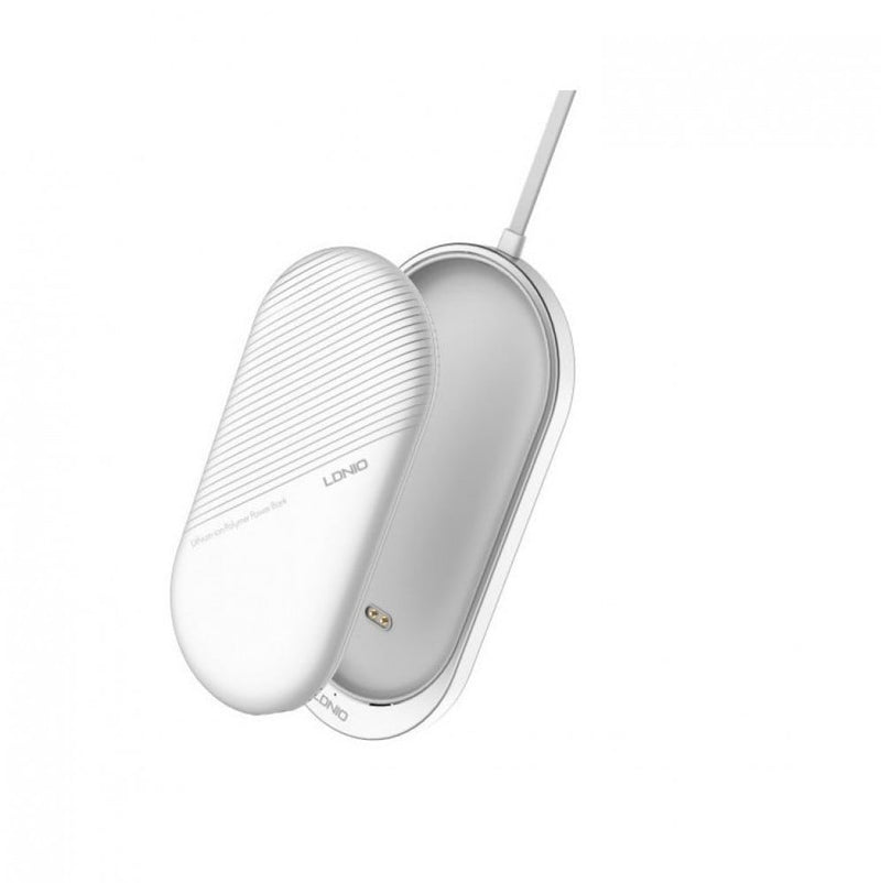 Power Bank 10000mAh Fast Charging Portable Charger White LDNIO