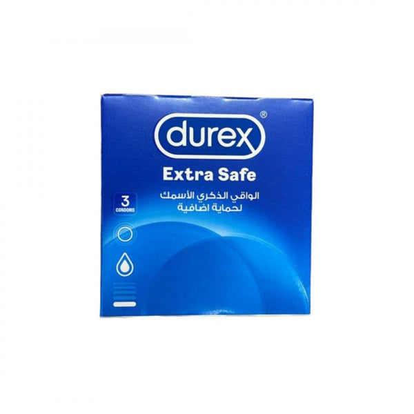 Durex Extra Protection Thick Latex Condoms 3 Pack