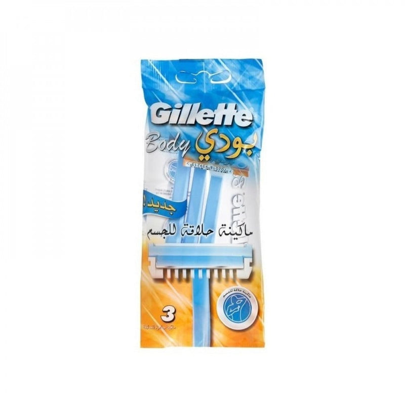 Gillette Body Men's Razor Blades - 3 Blade Cartridges, 3 Count
